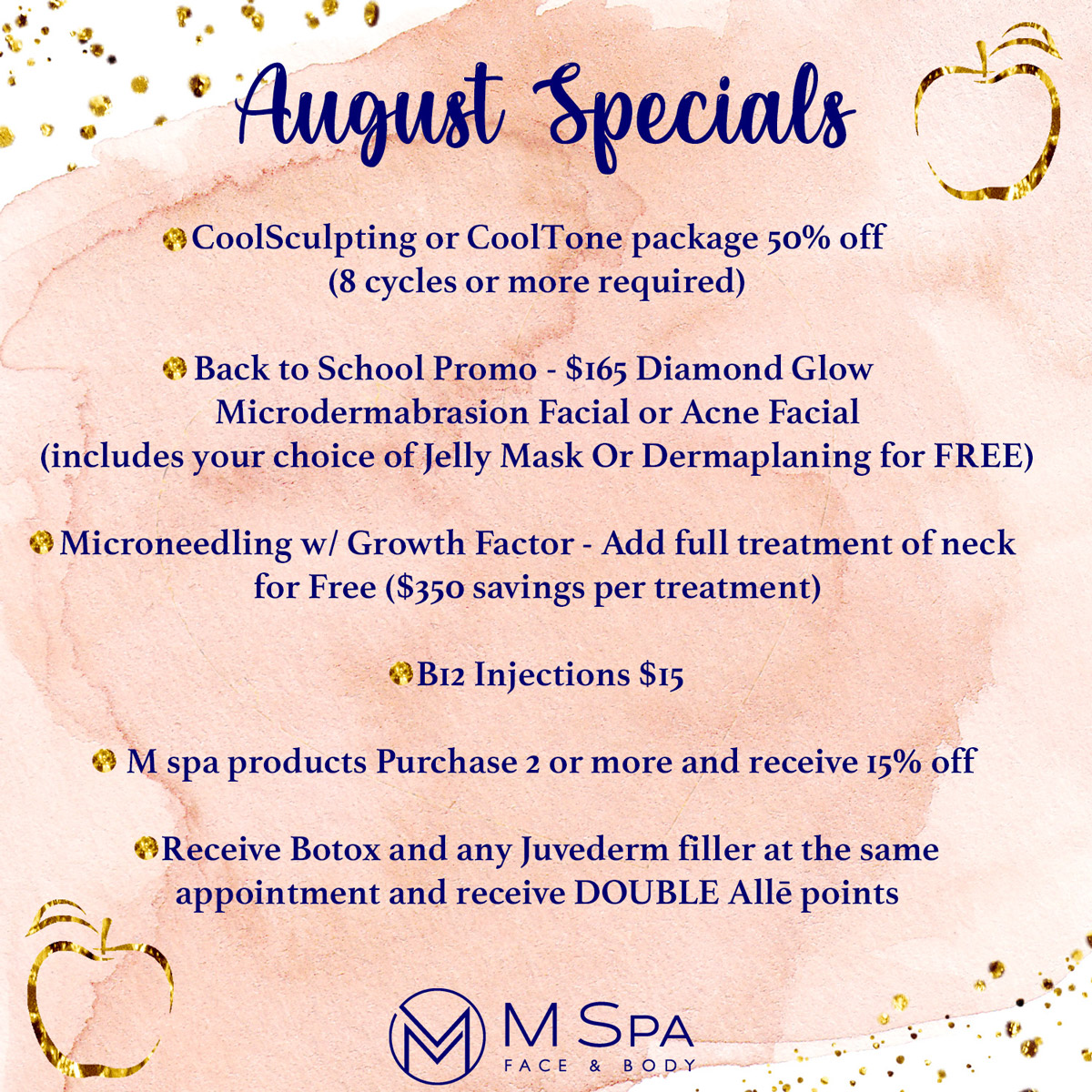 Specials M Spa Houston & ster, TX